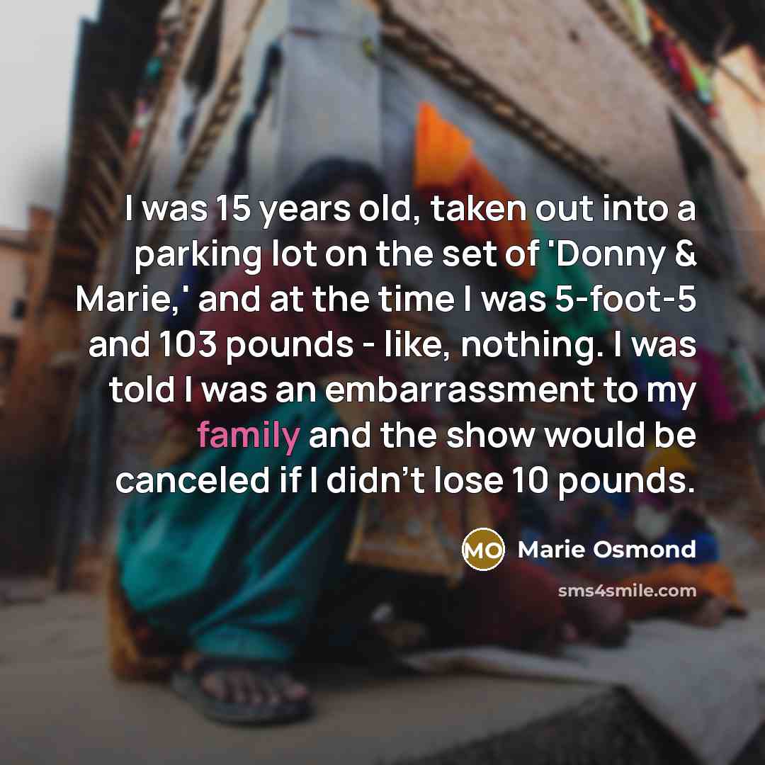 “I was 15 years old, taken out into a parking…” quote by Marie Osmond