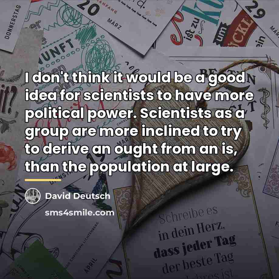 “I don't think it would be a good idea for…” quote by David Deutsch