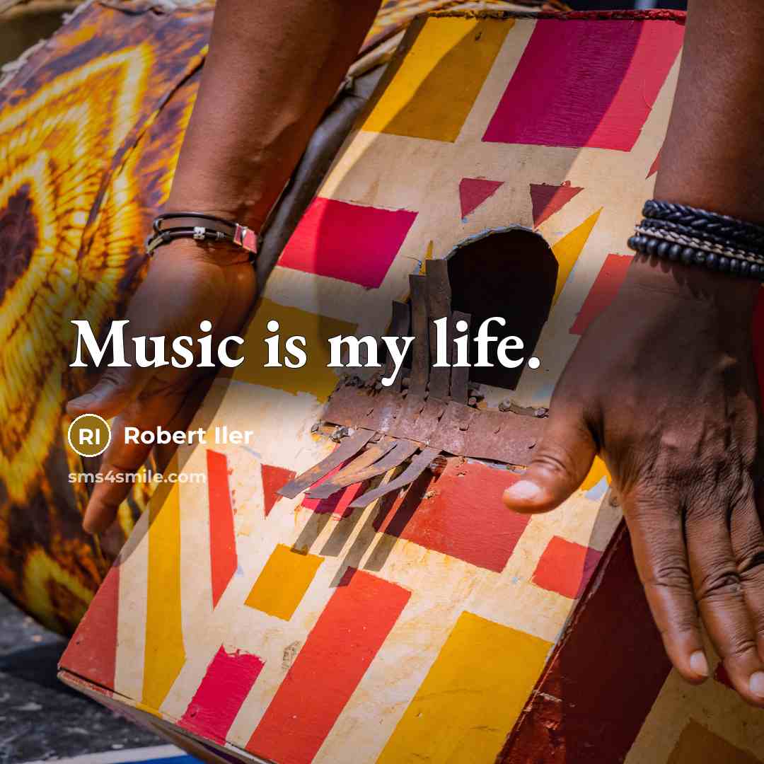 “Music is my life.…” quote by Robert Iler