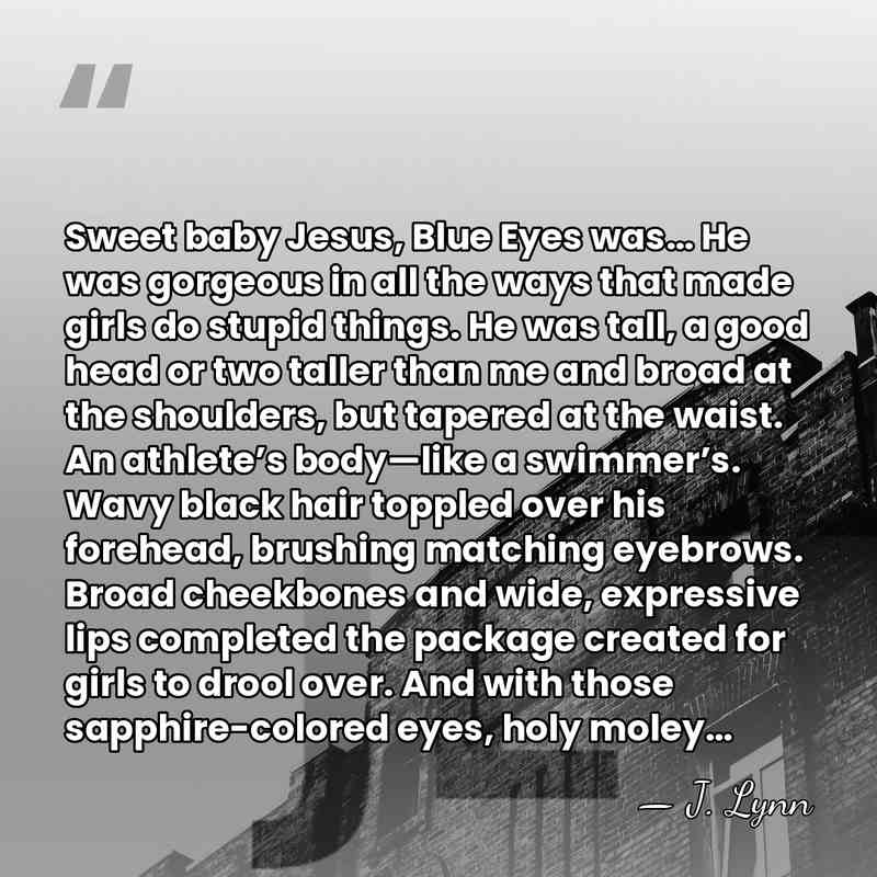 Sweet baby Jesus, Blue Eyes was… He was gorgeous in all the&hellip; - J. Lynn