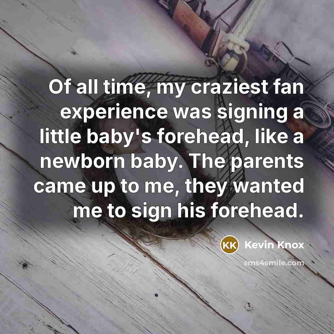 “Of all time, my craziest fan experience was signing a…” quote by Kevin Knox