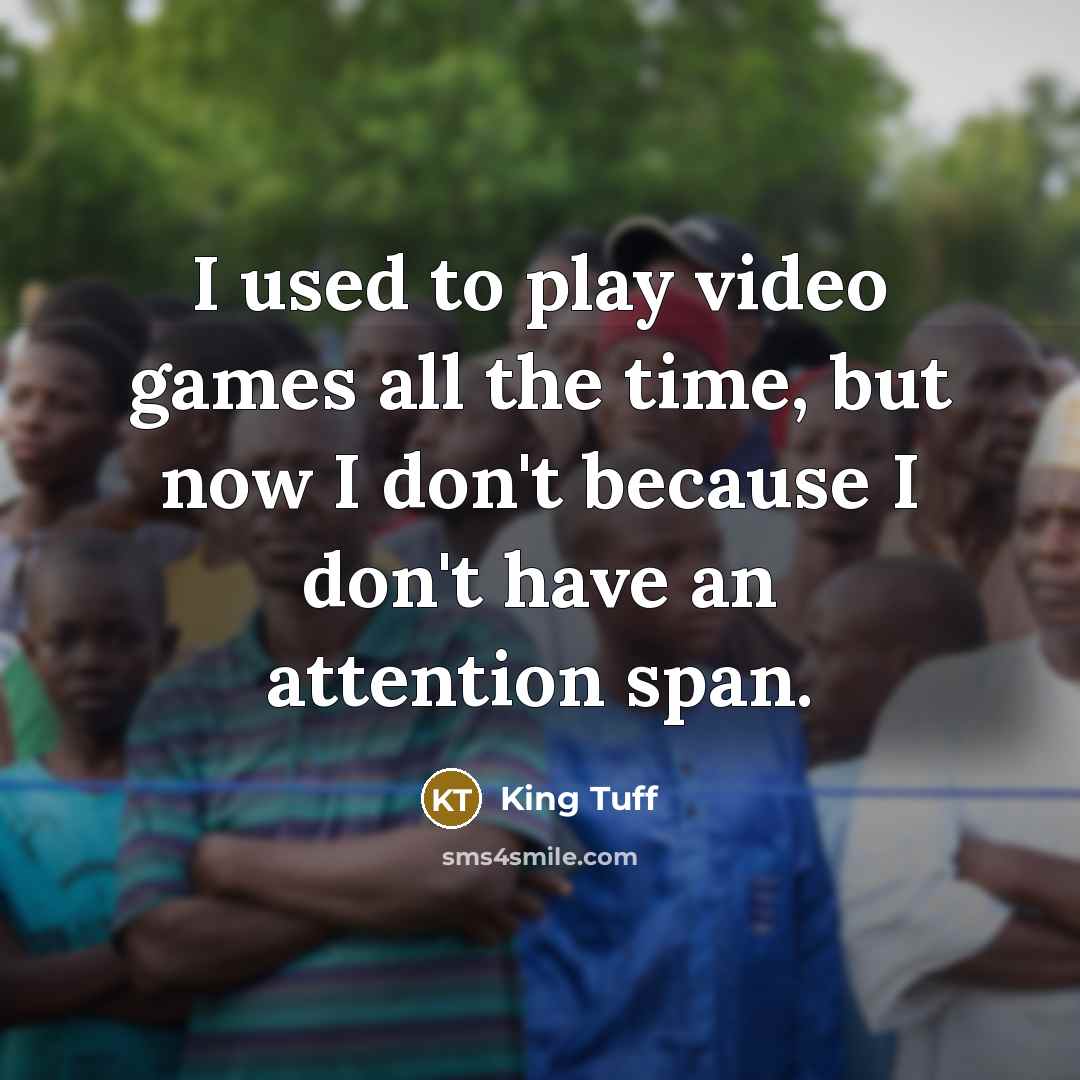 “I used to play video games all the time, but…” quote by King Tuff