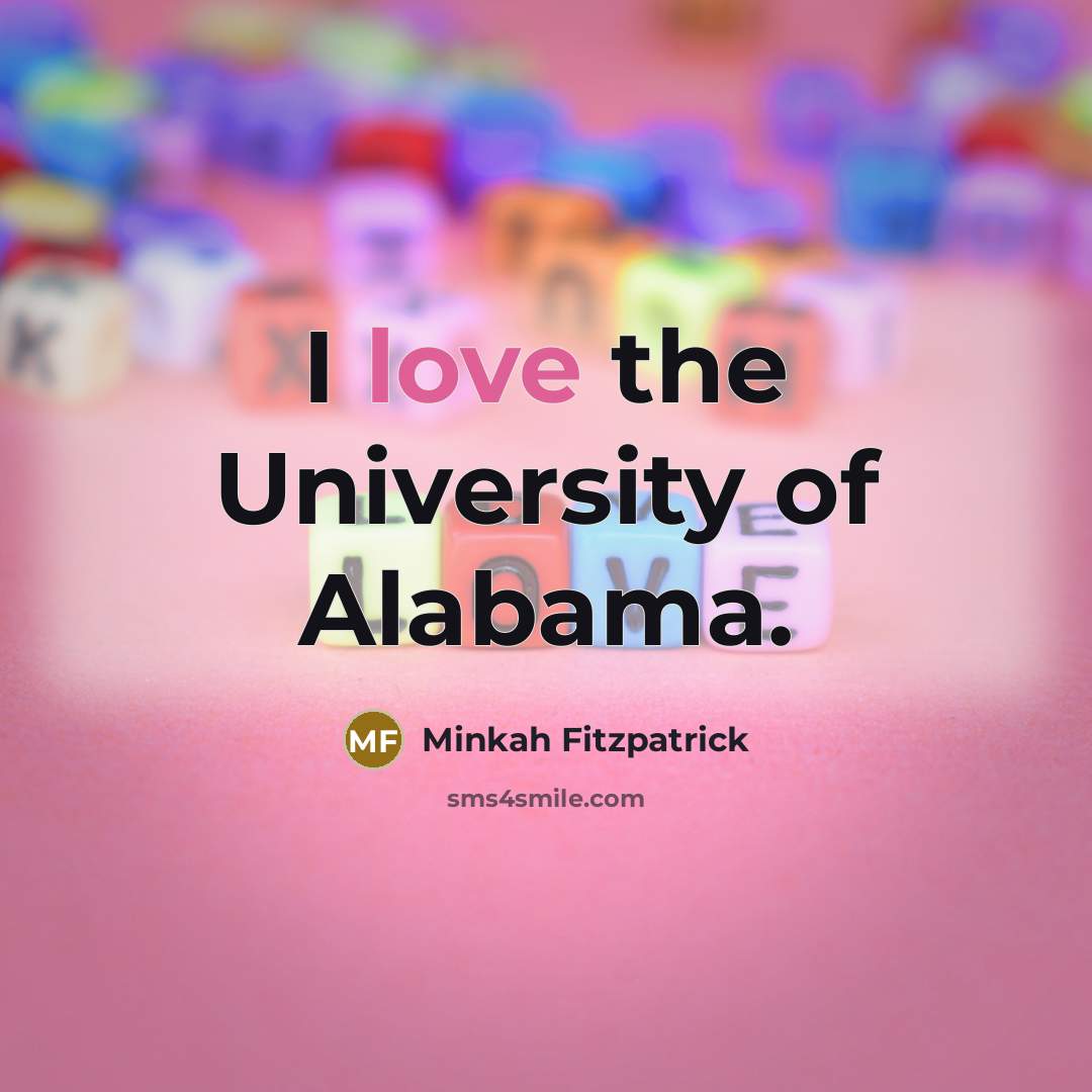 “I love the University of Alabama.…” quote by Minkah Fitzpatrick
