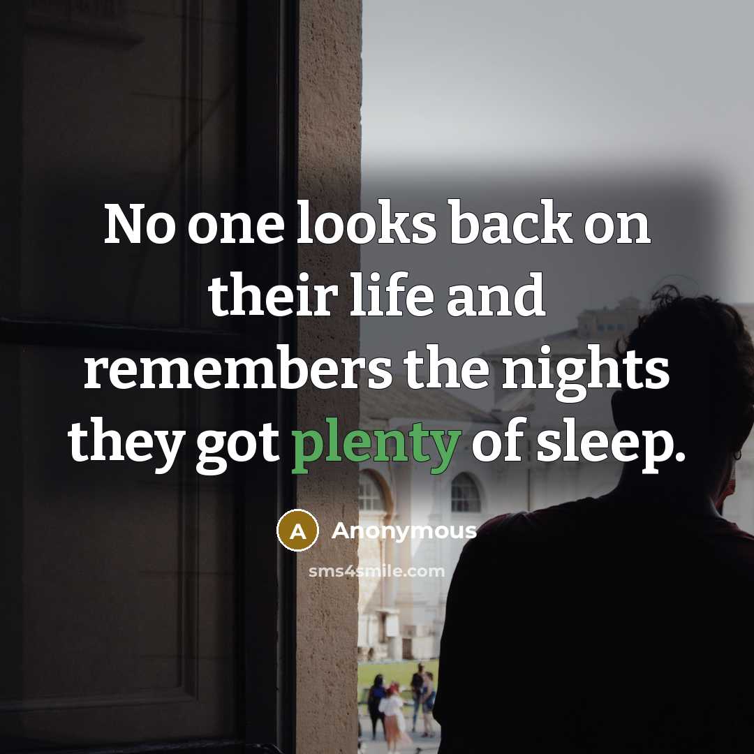 “No one looks back on their life and remembers the…” quote by Anonymous
