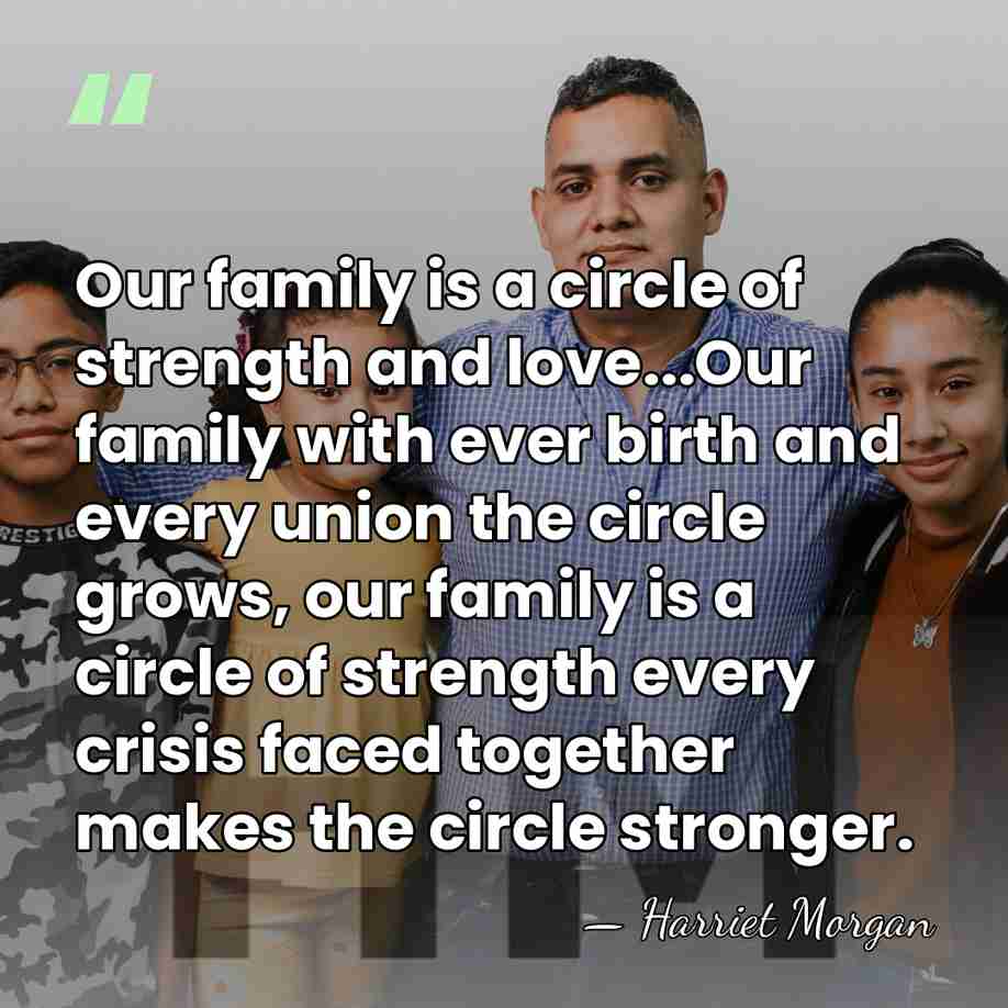 Our family is a circle of strength and love...Our family with ever&hellip; - Harriet Morgan