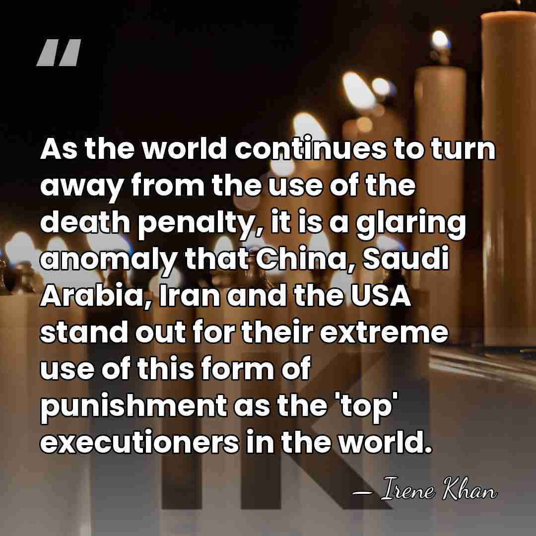 As the world continues to turn away from the use of the&hellip; - Irene Khan