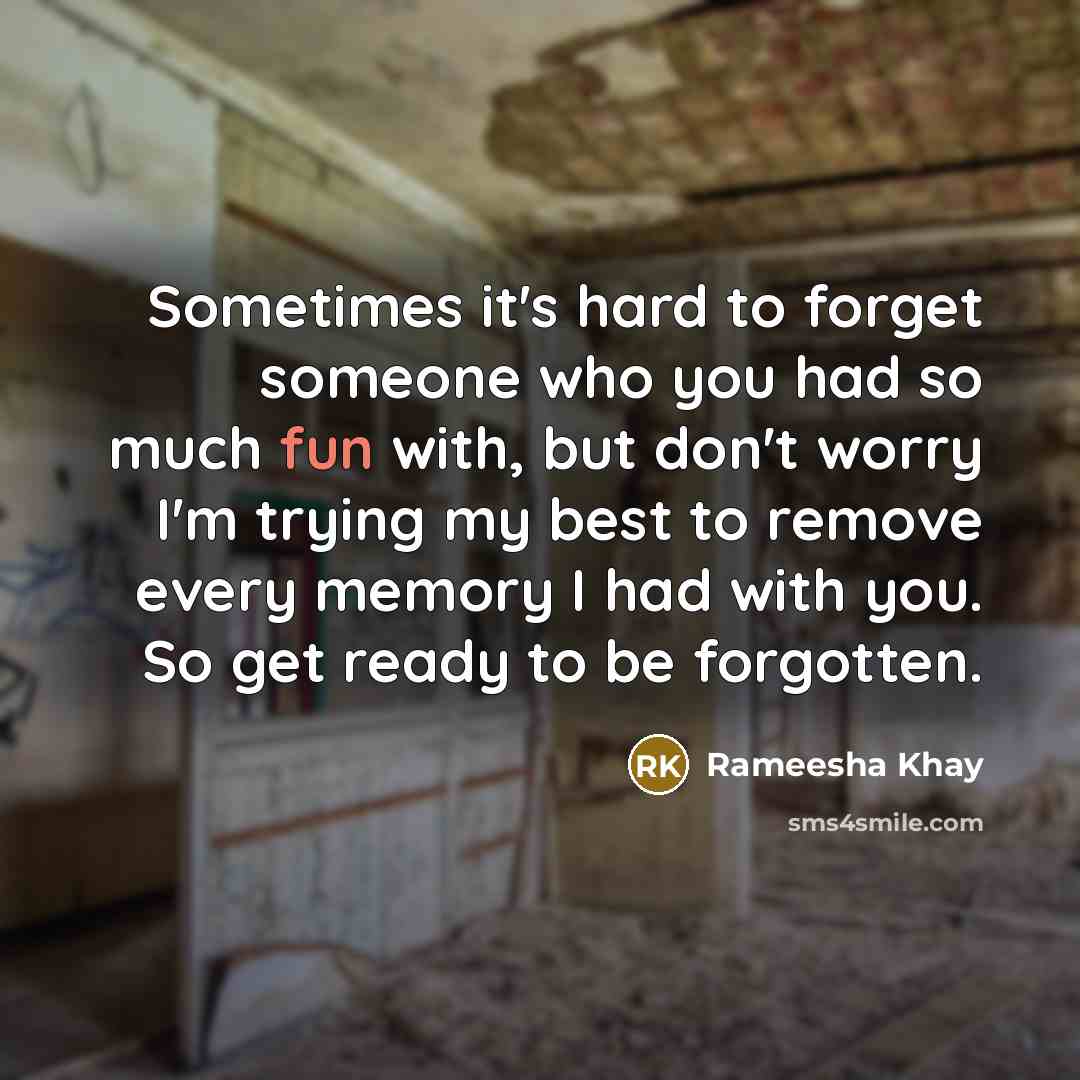 “Sometimes it's hard to forget someone who you had so…” quote by Rameesha Khay
