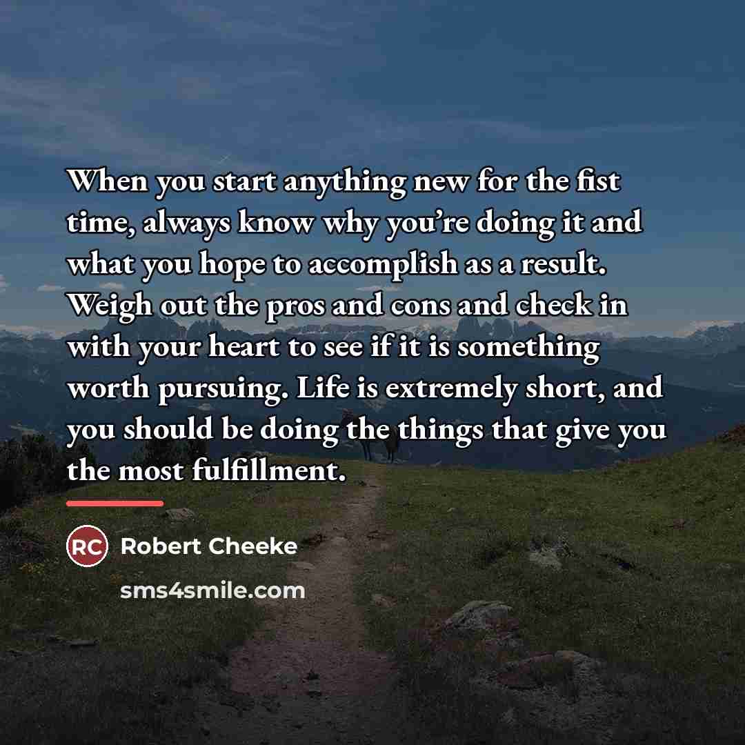 “When you start anything new for the fist time, always…” quote by Robert Cheeke
