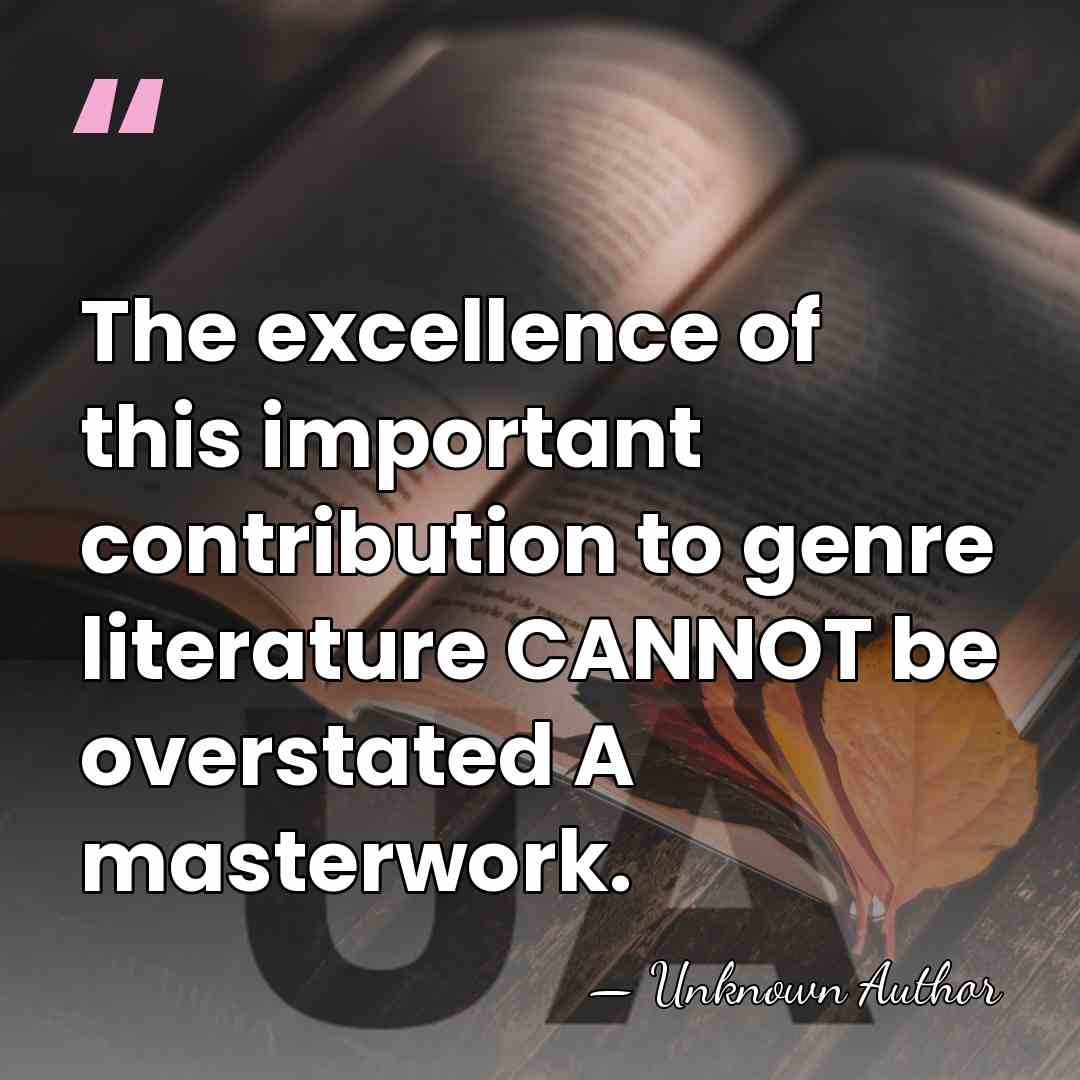 The excellence of this important contribution to genre literature CANNOT be overstated&hellip; - William F. Nolan