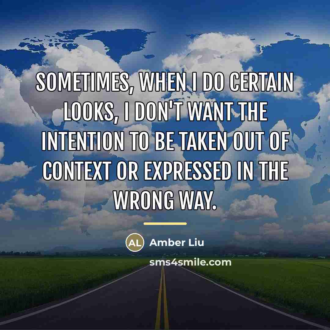 “Sometimes, when I do certain looks, I don't want the…” quote by Amber Liu