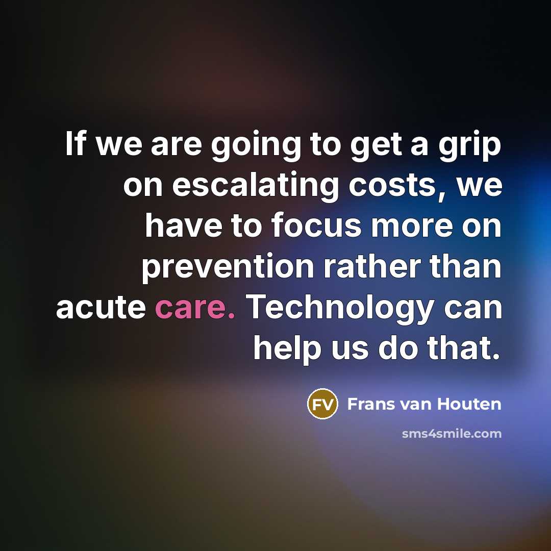“If we are going to get a grip on escalating…” quote by Frans van Houten