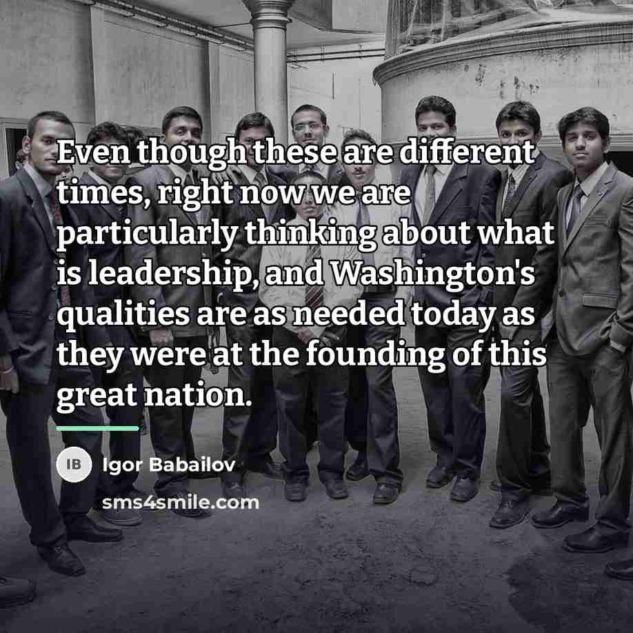“Even though these are different times, right now we are…” quote by Igor Babailov
