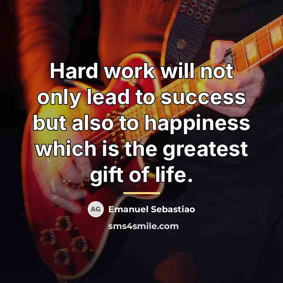 “Hard work will not only lead to success but also…” quote by Emanuel Sebastiao