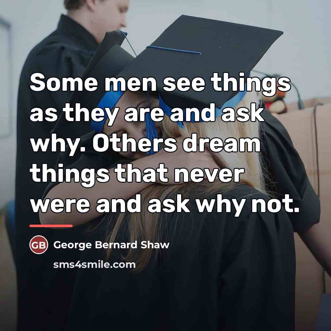 “Some men see things as they are and ask why.…” quote by George Bernard Shaw