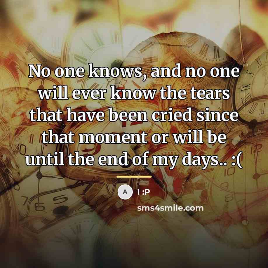 “No one knows, and no one will ever know the…” quote by I :P