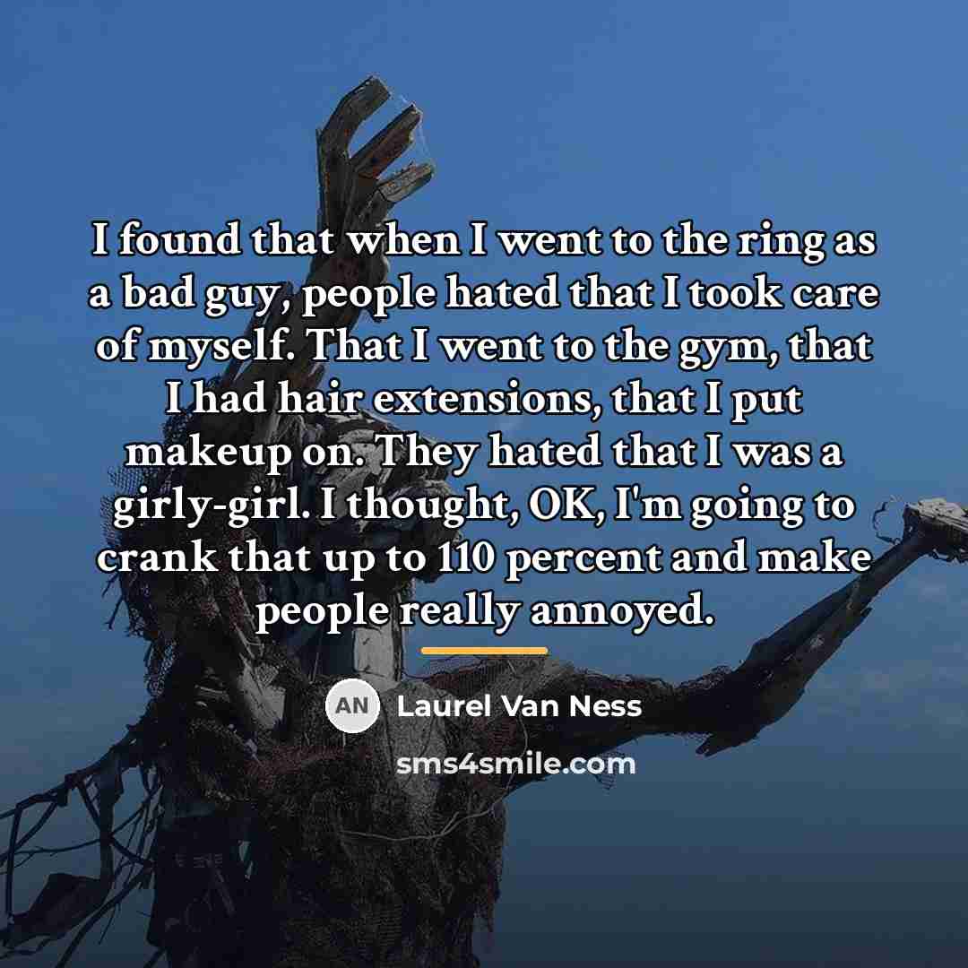 “I found that when I went to the ring as…” quote by Laurel Van Ness