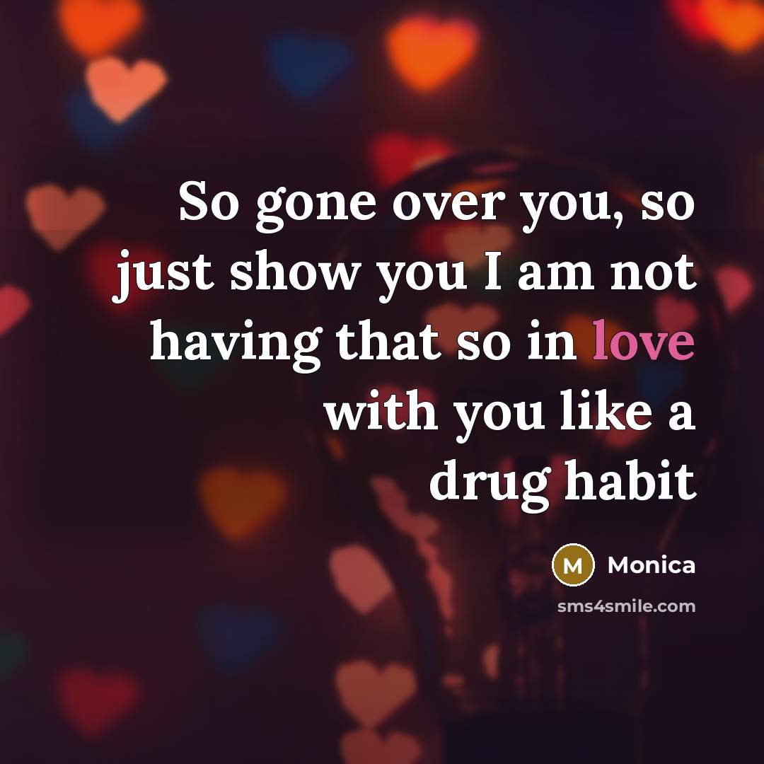 “So gone over you, so just show you I am…” quote by Monica