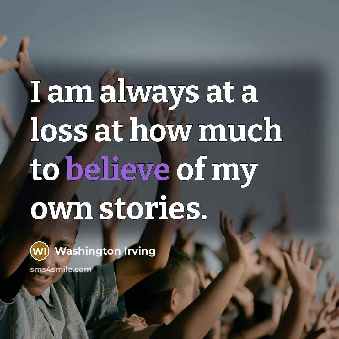“I am always at a loss at how much to…” quote by Washington Irving