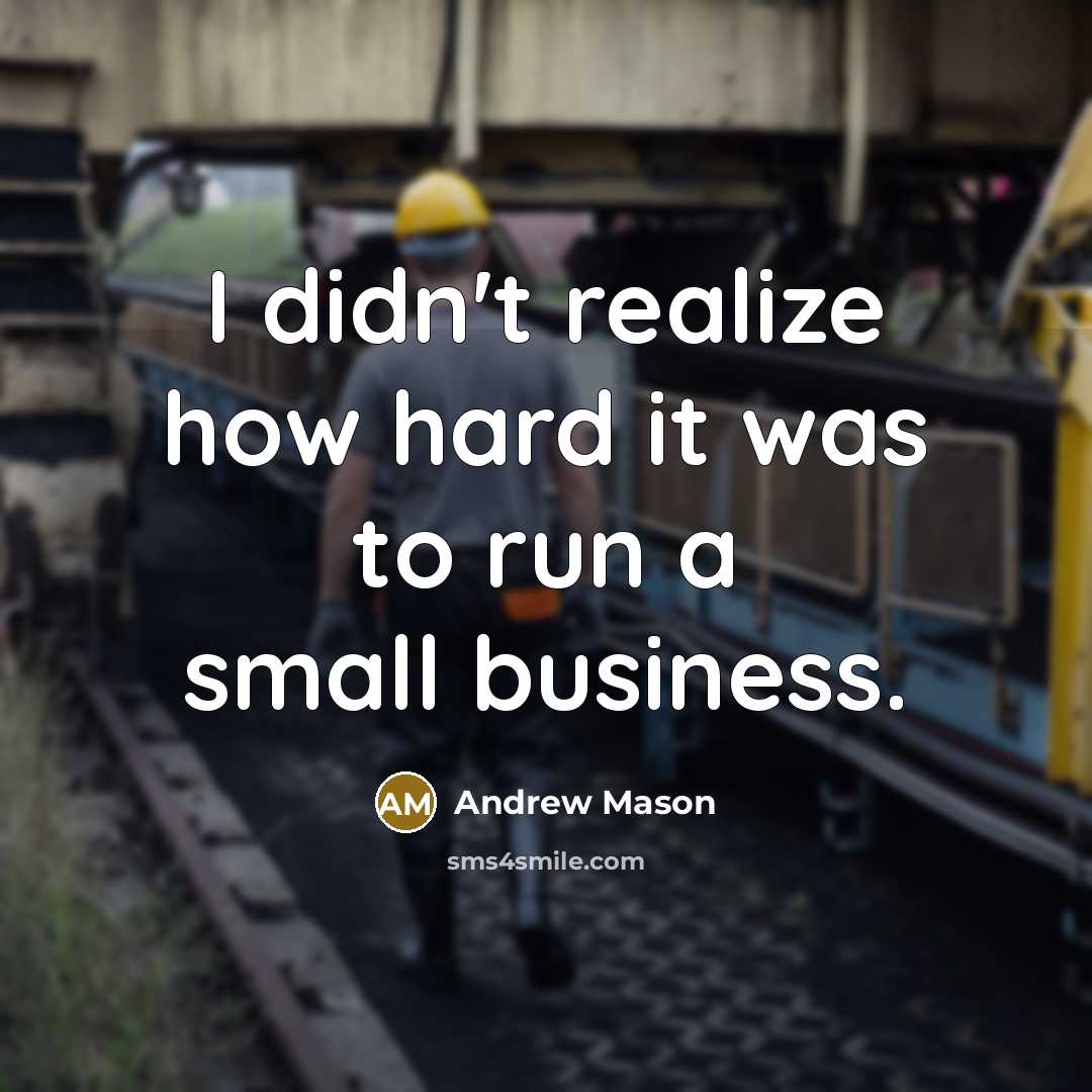 “I didn't realize how hard it was to run a…” quote by Andrew Mason