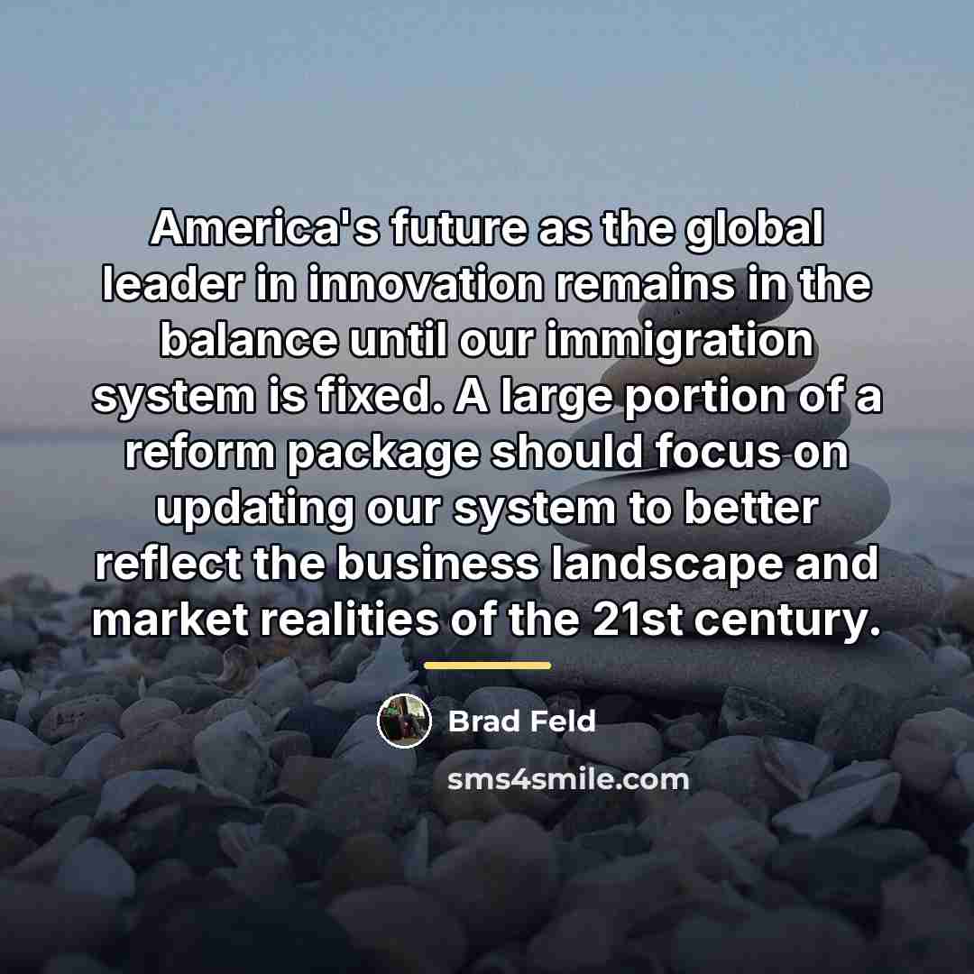“America's future as the global leader in innovation remains in…” quote by Brad Feld