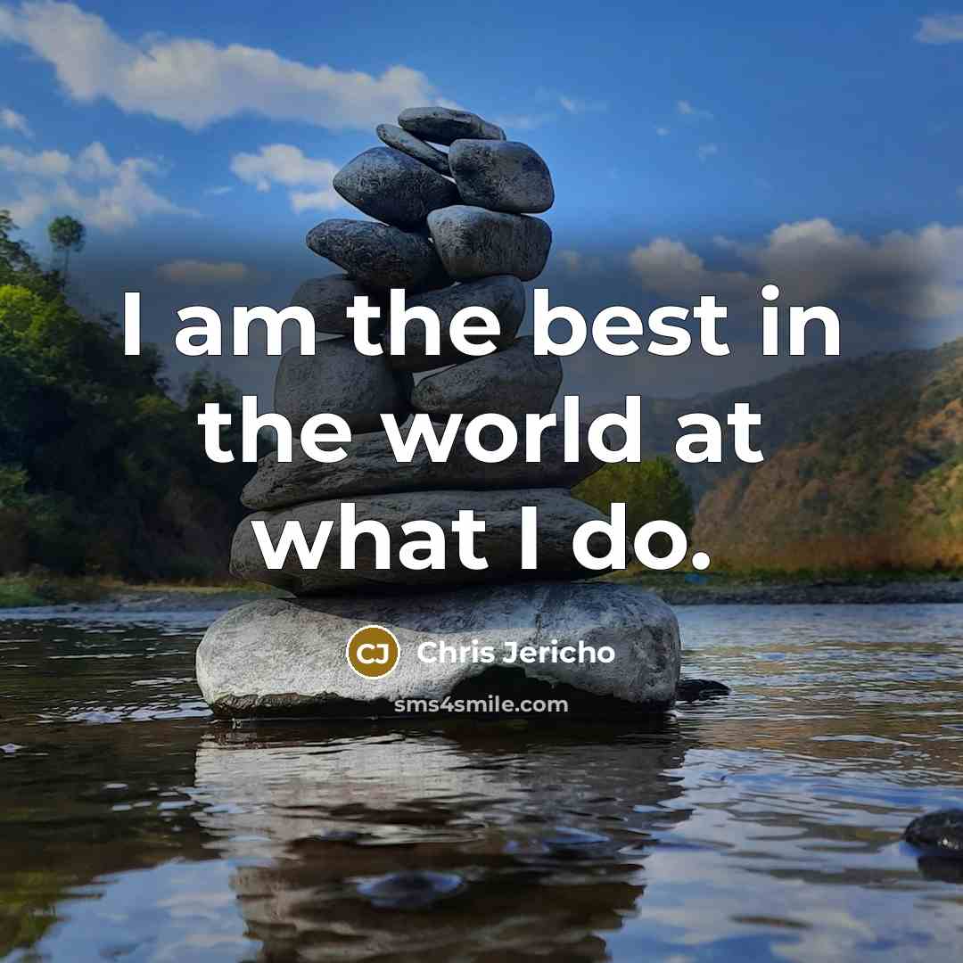 “I am the best in the world at what I…” quote by Chris Jericho