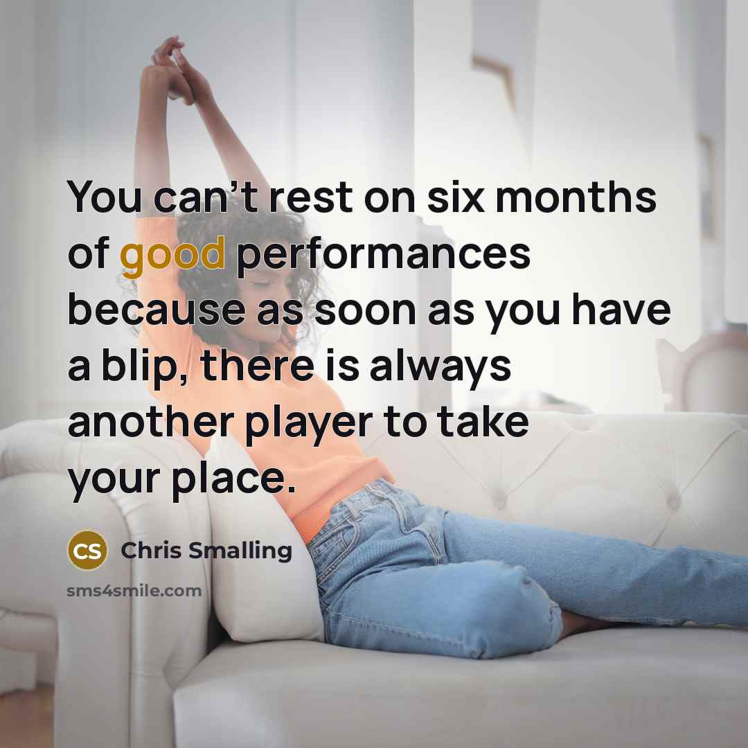 “You can't rest on six months of good performances because…” quote by Chris Smalling