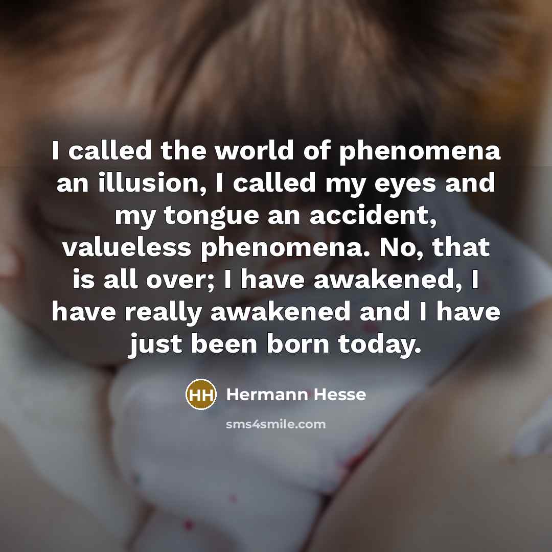 “I called the world of phenomena an illusion, I called…” quote by Hermann Hesse
