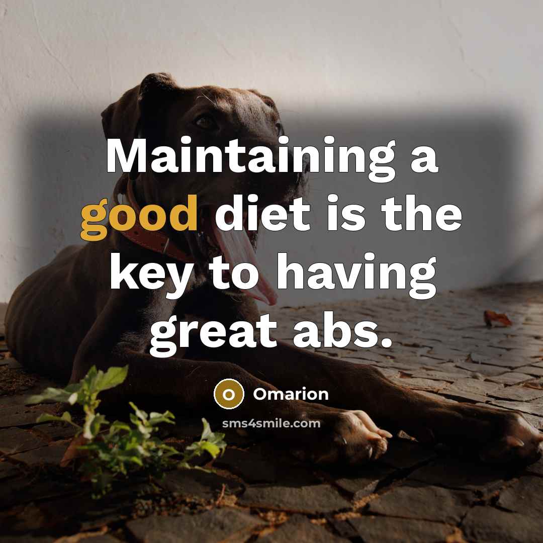 “Maintaining a good diet is the key to having great…” quote by Omarion