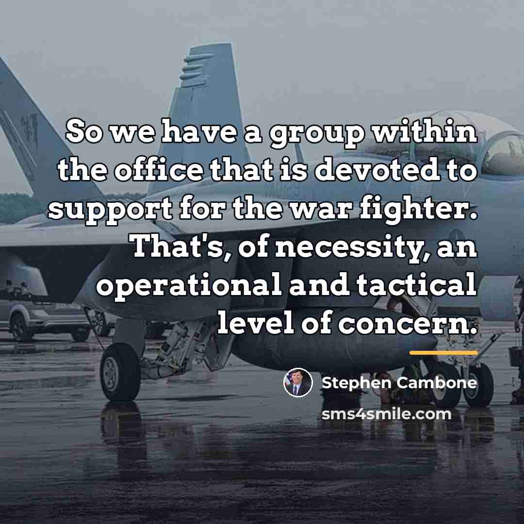 “So we have a group within the office that is…” quote by Stephen Cambone