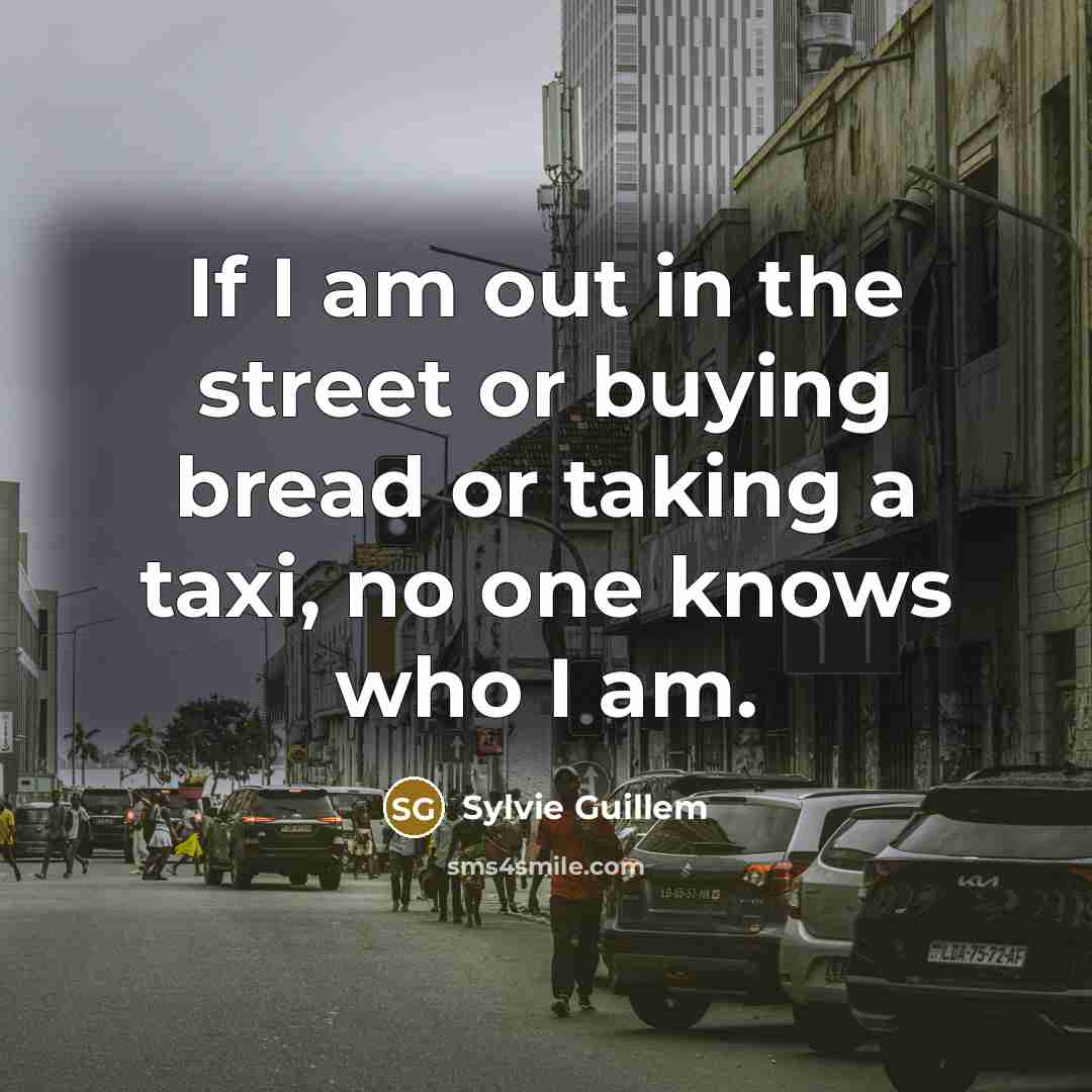 “If I am out in the street or buying bread…” quote by Sylvie Guillem
