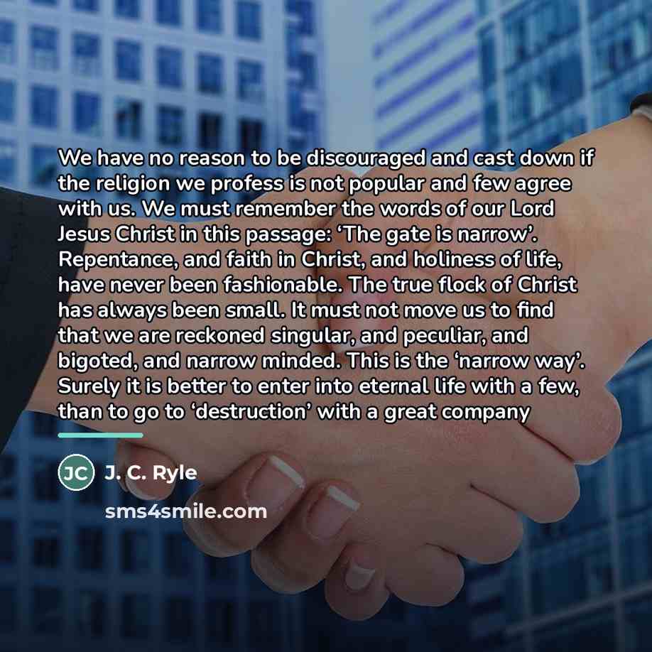 “We have no reason to be discouraged and cast down…” quote by J. C. Ryle