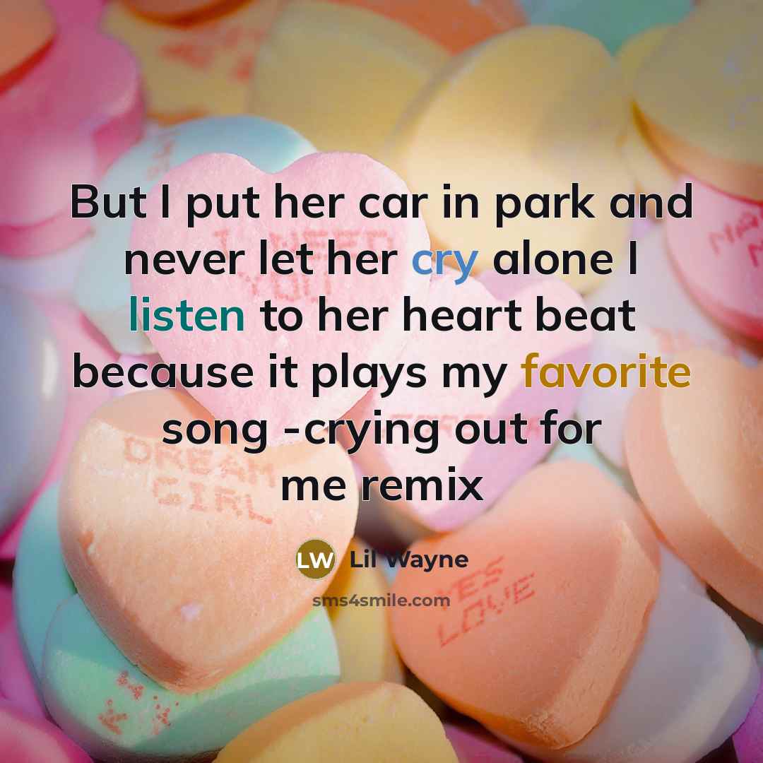 “But I put her car in park and never let…” quote by Lil Wayne