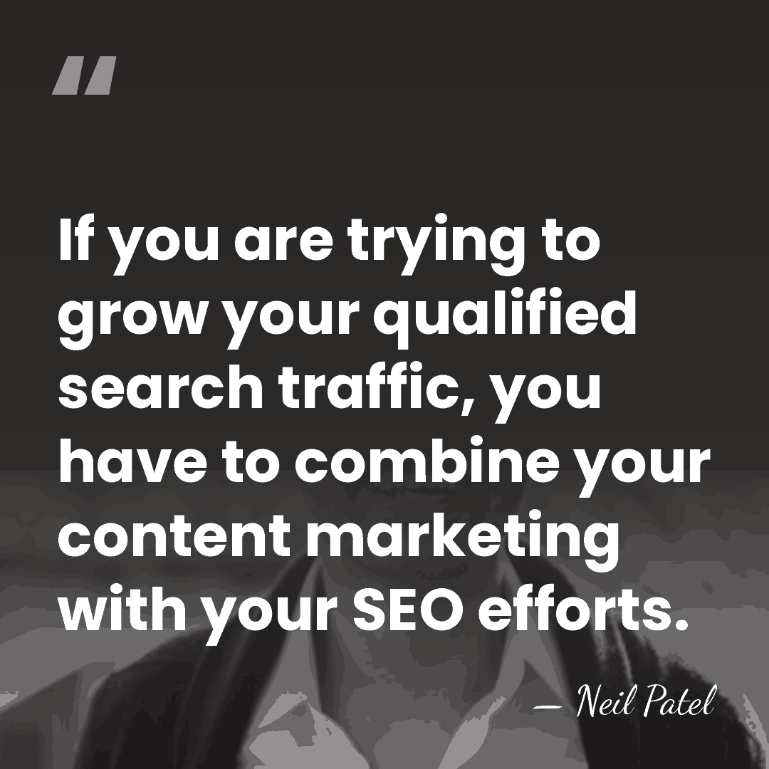 If you are trying to grow your qualified search traffic, you have&hellip; - Neil Patel
