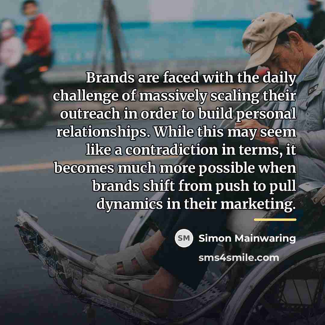 “Brands are faced with the daily challenge of massively scaling…” quote by Simon Mainwaring