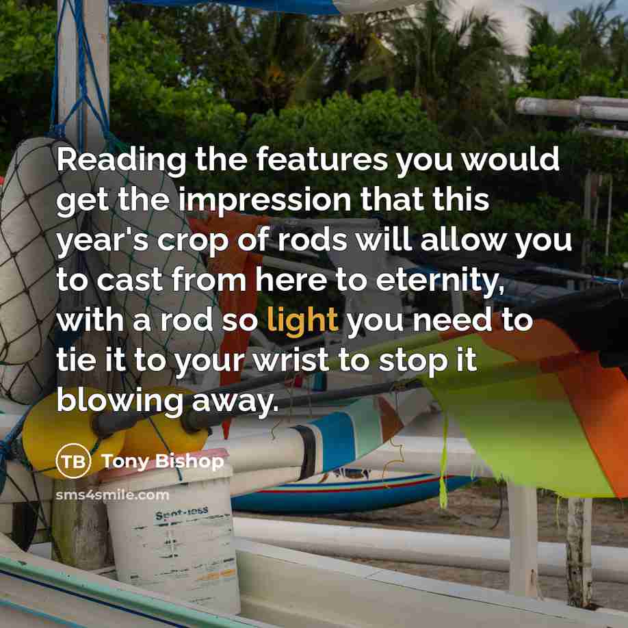 “Reading the features you would get the impression that this…” quote by Tony Bishop