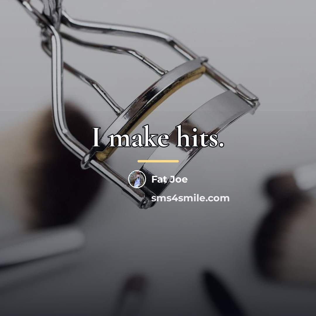“I make hits.…” quote by Fat Joe