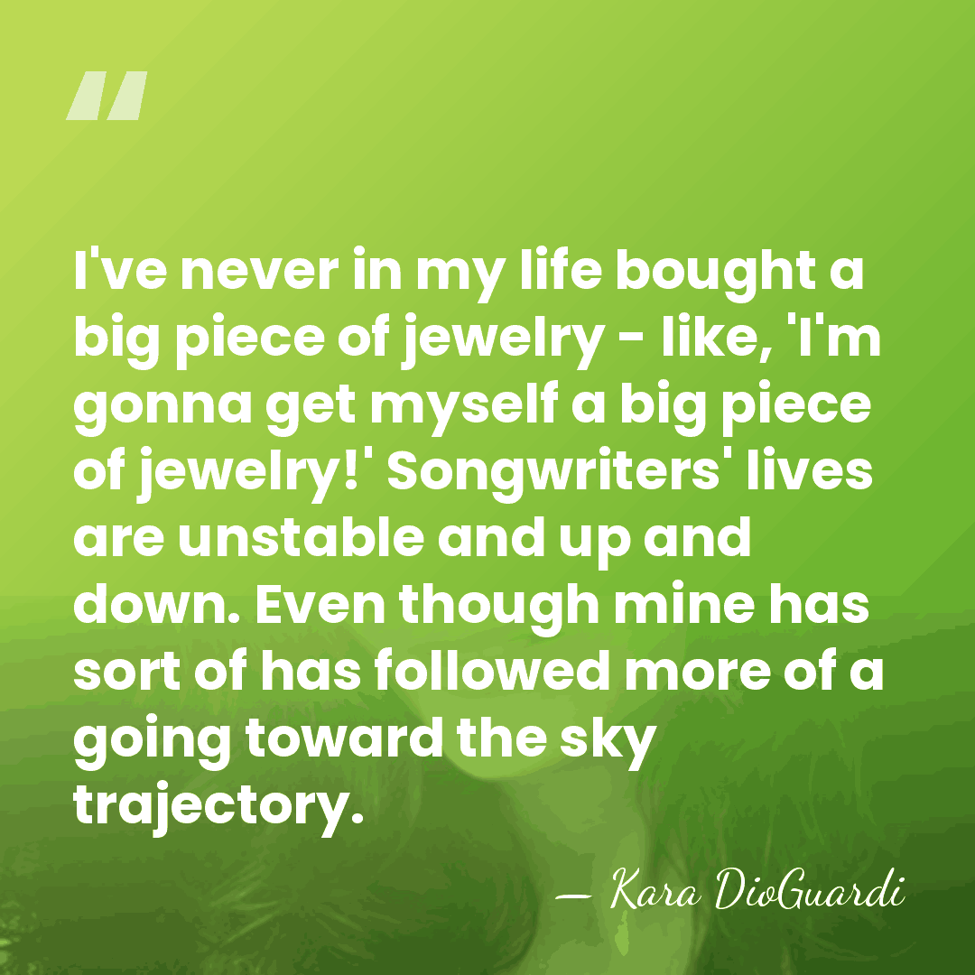 I've never in my life bought a big piece of jewelry -&hellip; - Kara DioGuardi