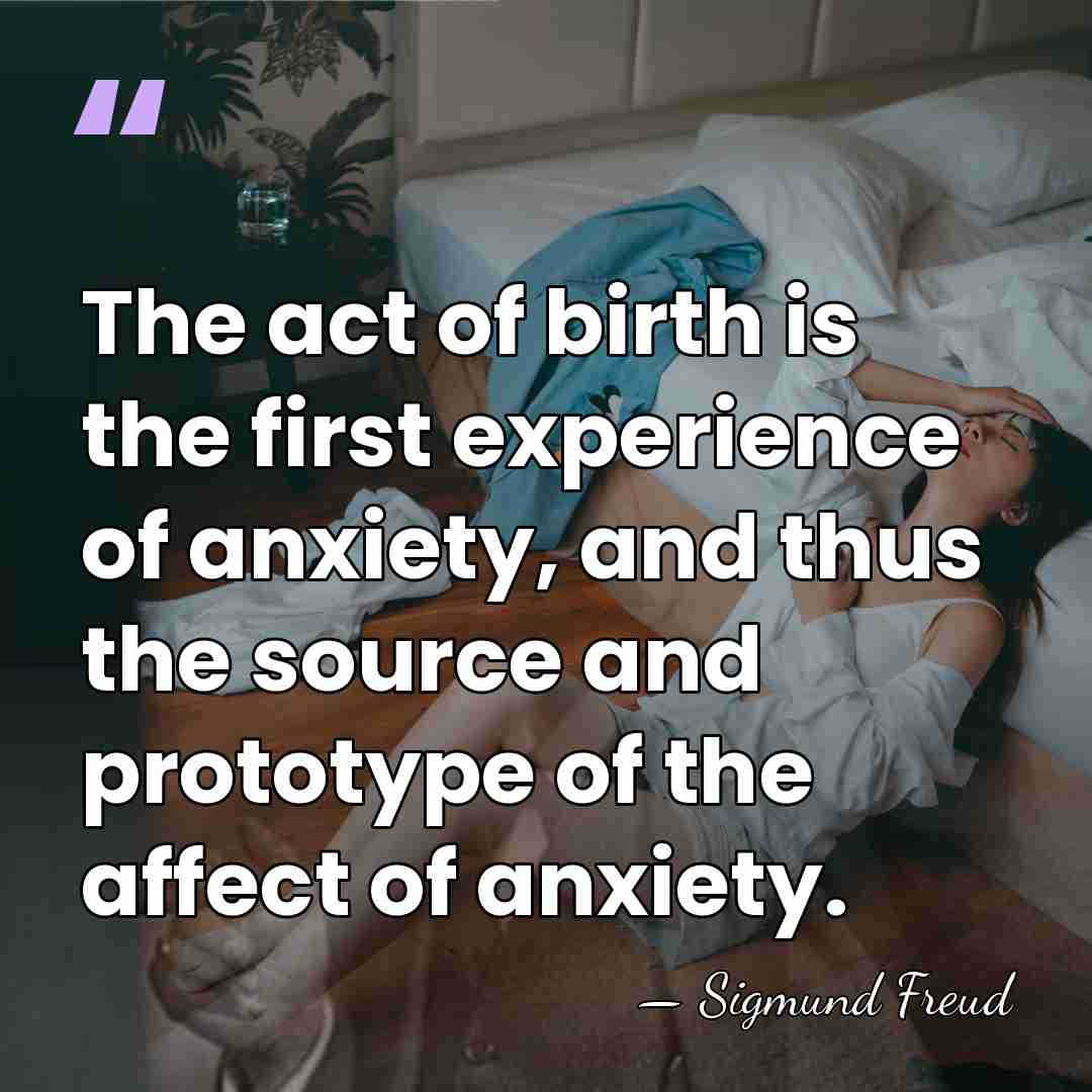 The act of birth is the first experience of anxiety, and thus&hellip; - Sigmund Freud