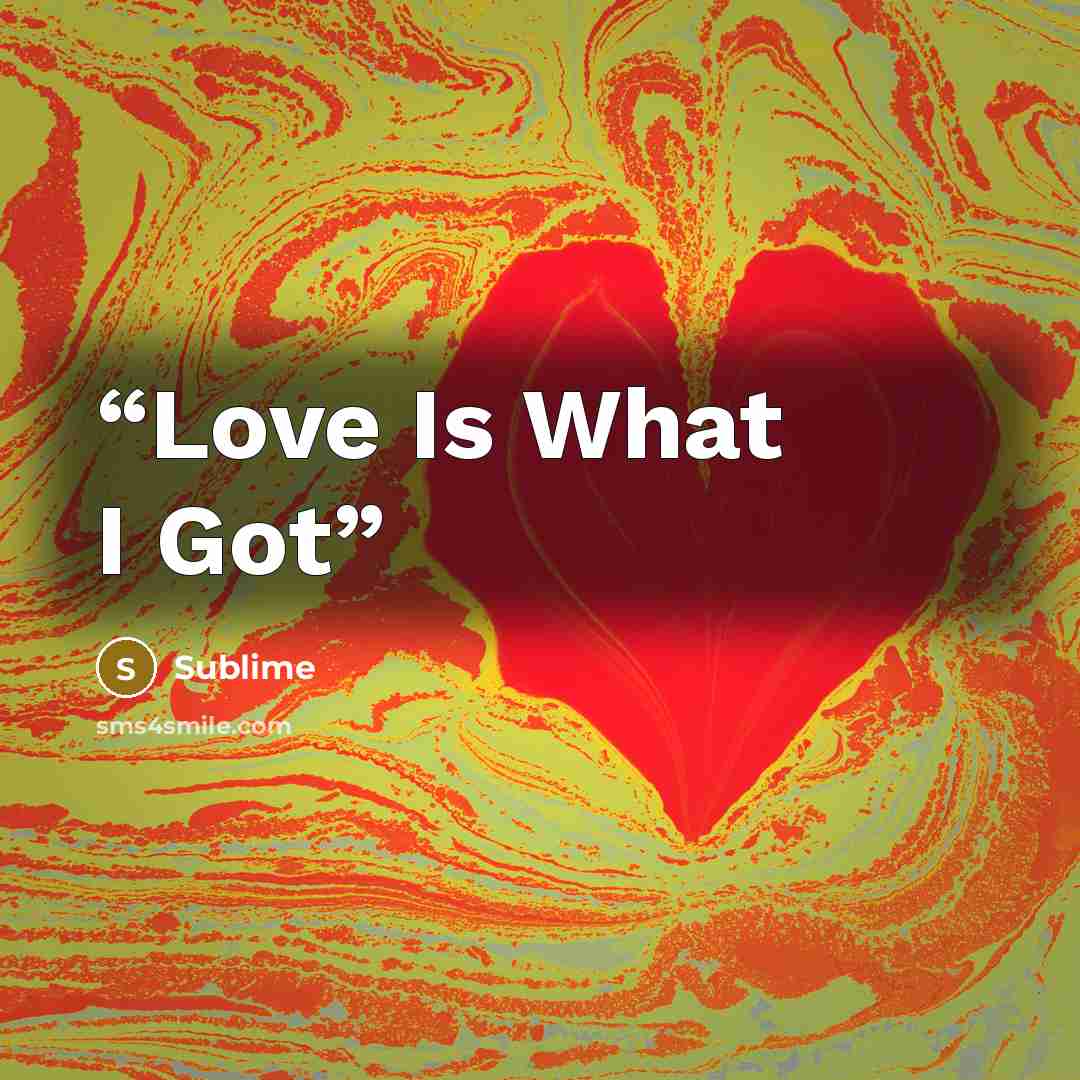 “Love Is What I Got” quote by Sublime
