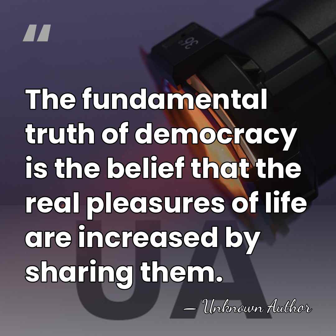 The fundamental truth of democracy is the belief that the real pleasures&hellip; - Henry Dwight Sedgwick
