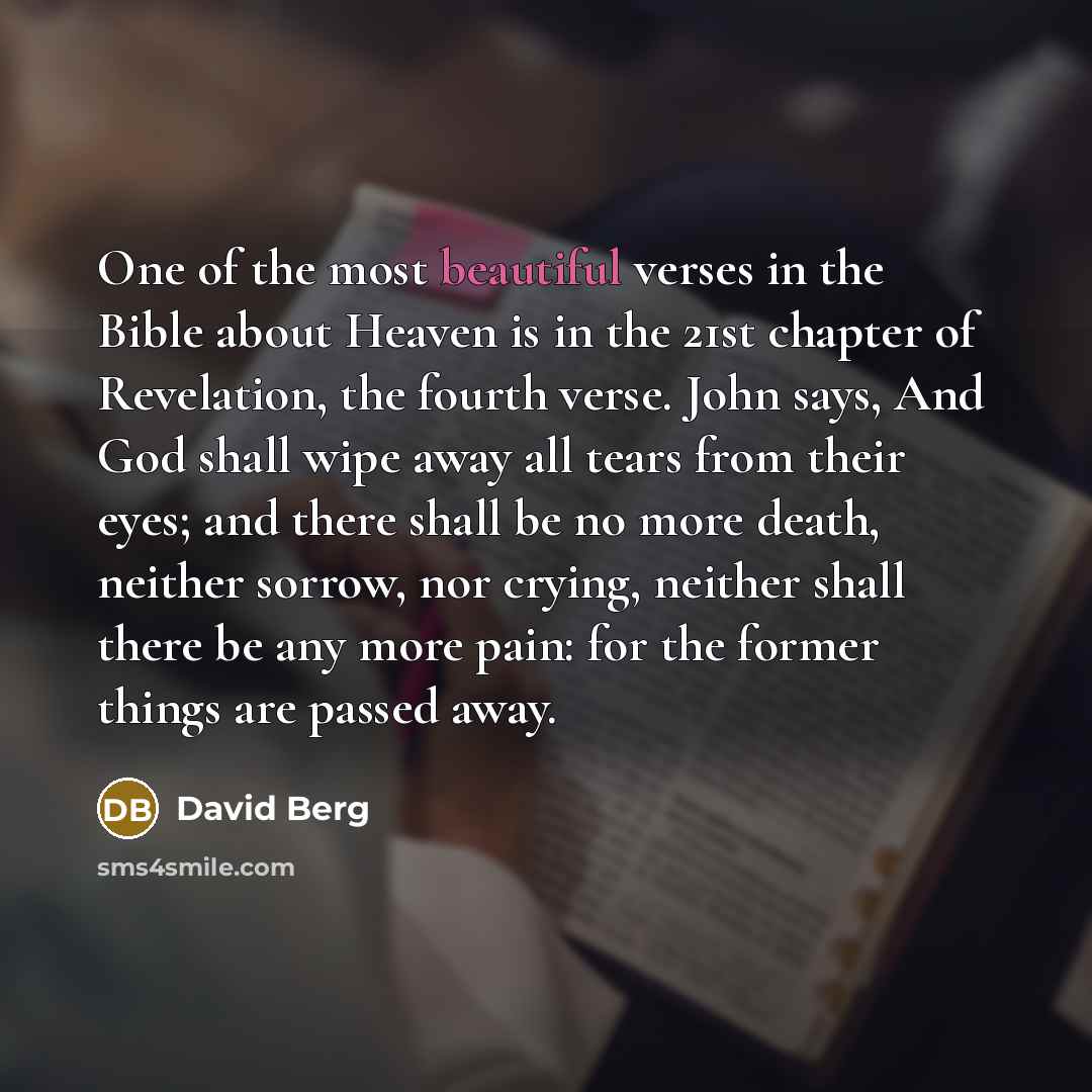 “One of the most beautiful verses in the Bible about…” quote by David Berg