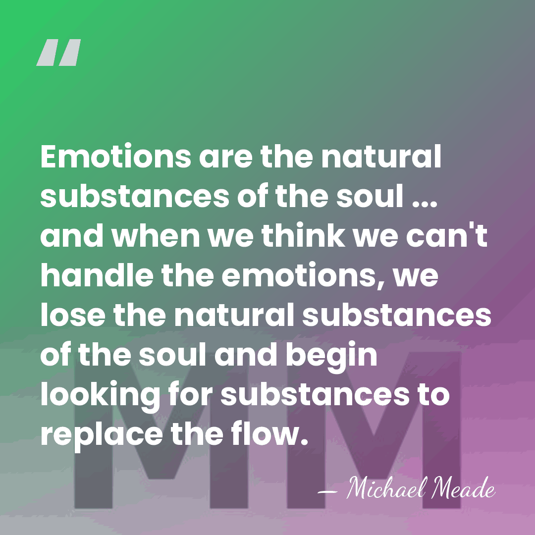 Emotions are the natural substances of the soul ... and when we&hellip; - Michael Meade