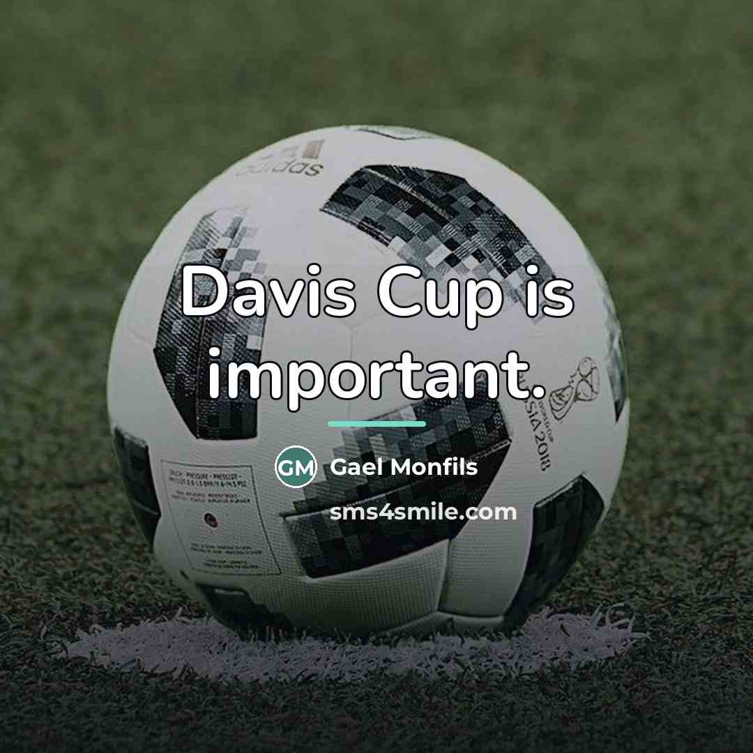 “Davis Cup is important.…” quote by Gael Monfils