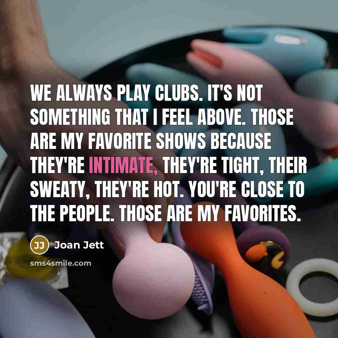 “We always play clubs. It's not something that I feel…” quote by Joan Jett