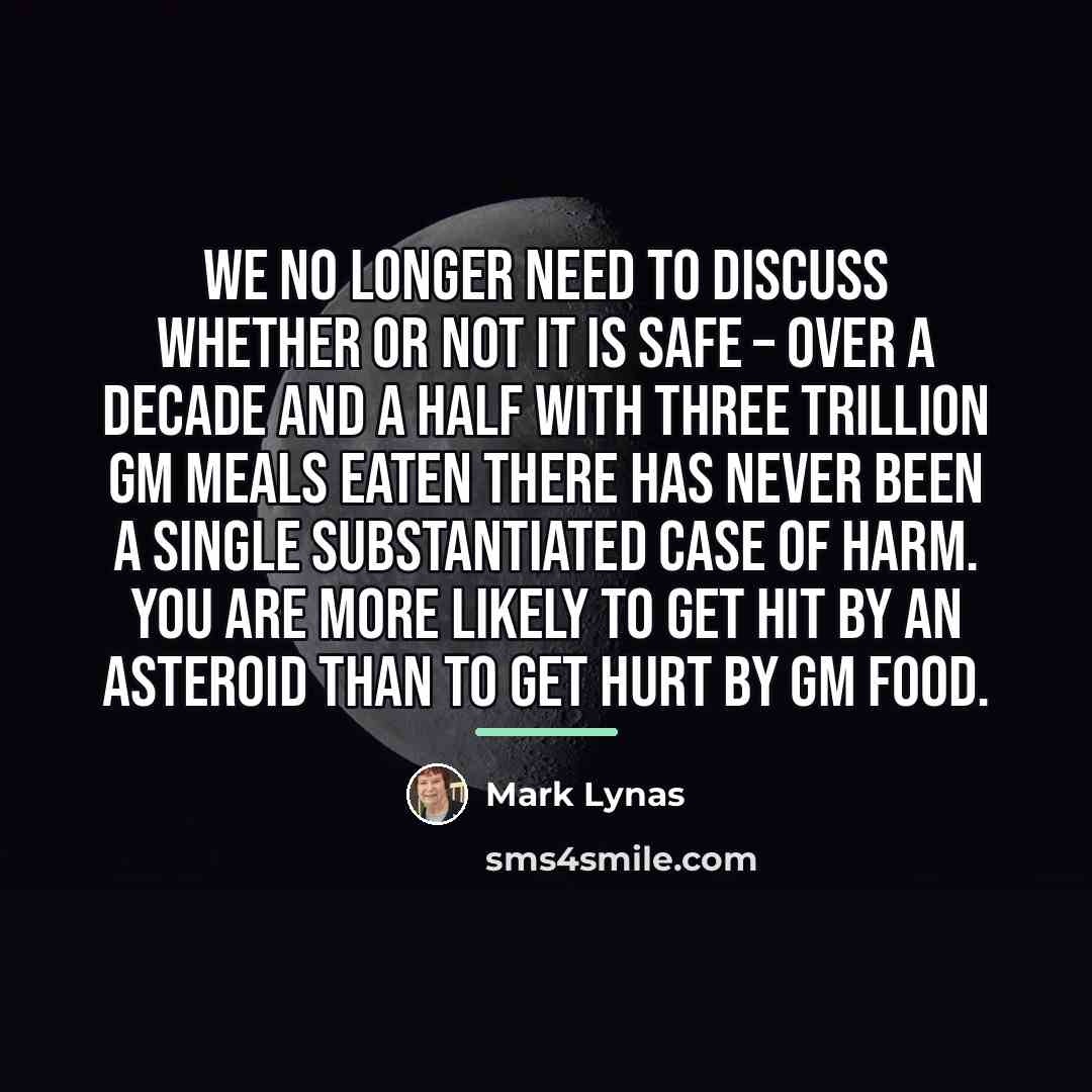 “We no longer need to discuss whether or not it…” quote by Mark Lynas