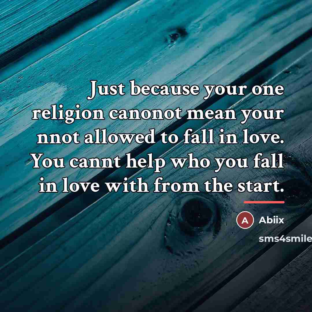 “Just because your one religion canonot mean your nnot allowed…” quote by Abiix