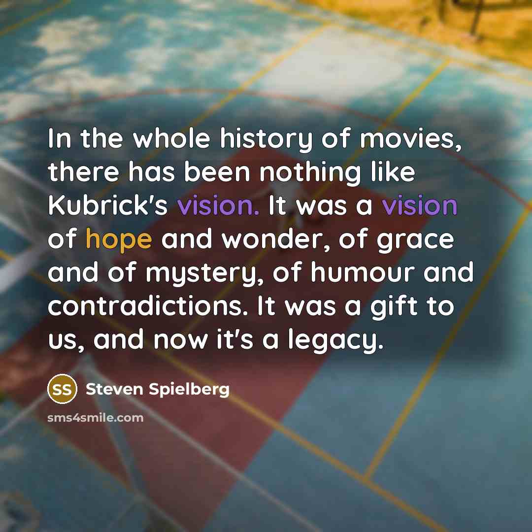 “In the whole history of movies, there has been nothing…” quote by Steven Spielberg
