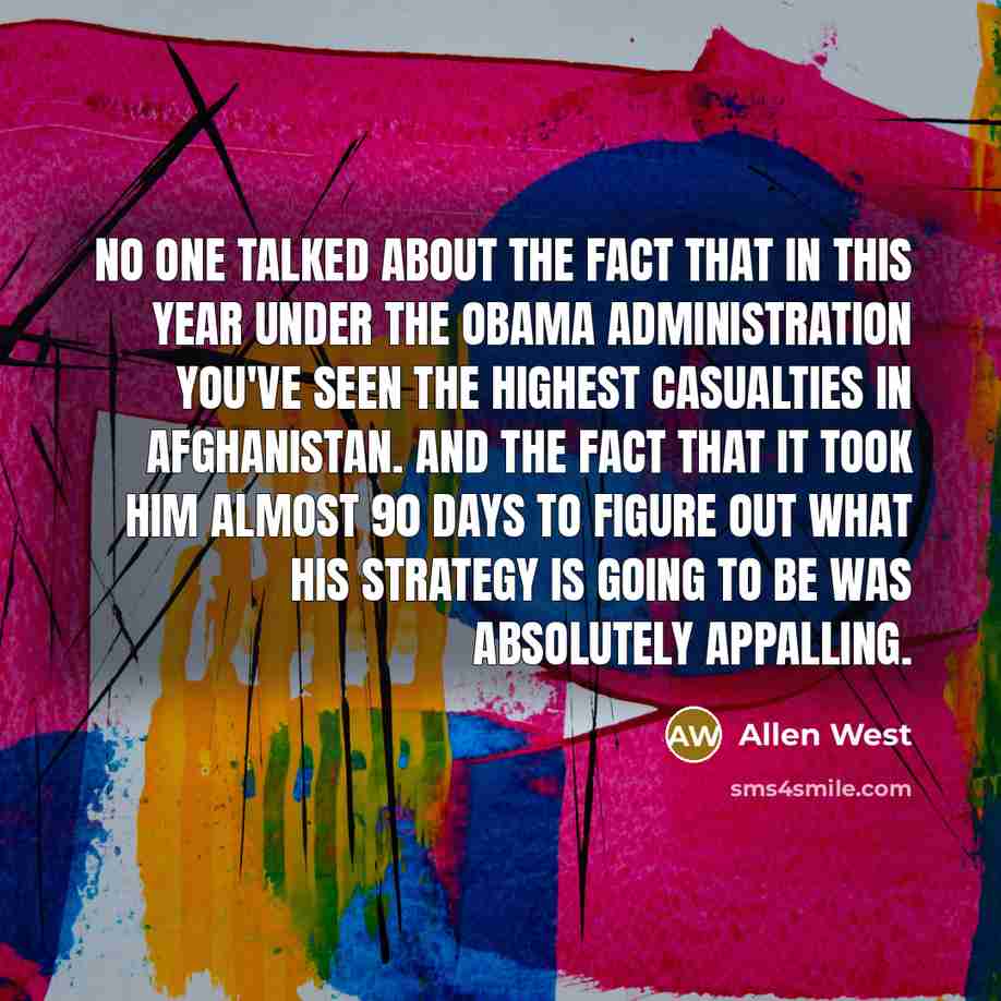 “No one talked about the fact that in this year…” quote by Allen West
