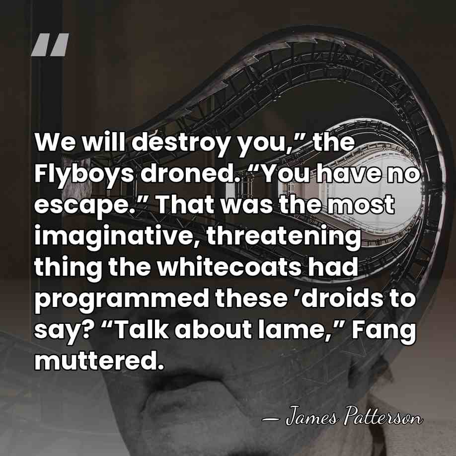 We will destroy you,” the Flyboys droned. “You have no escape.” That&hellip; - James Patterson