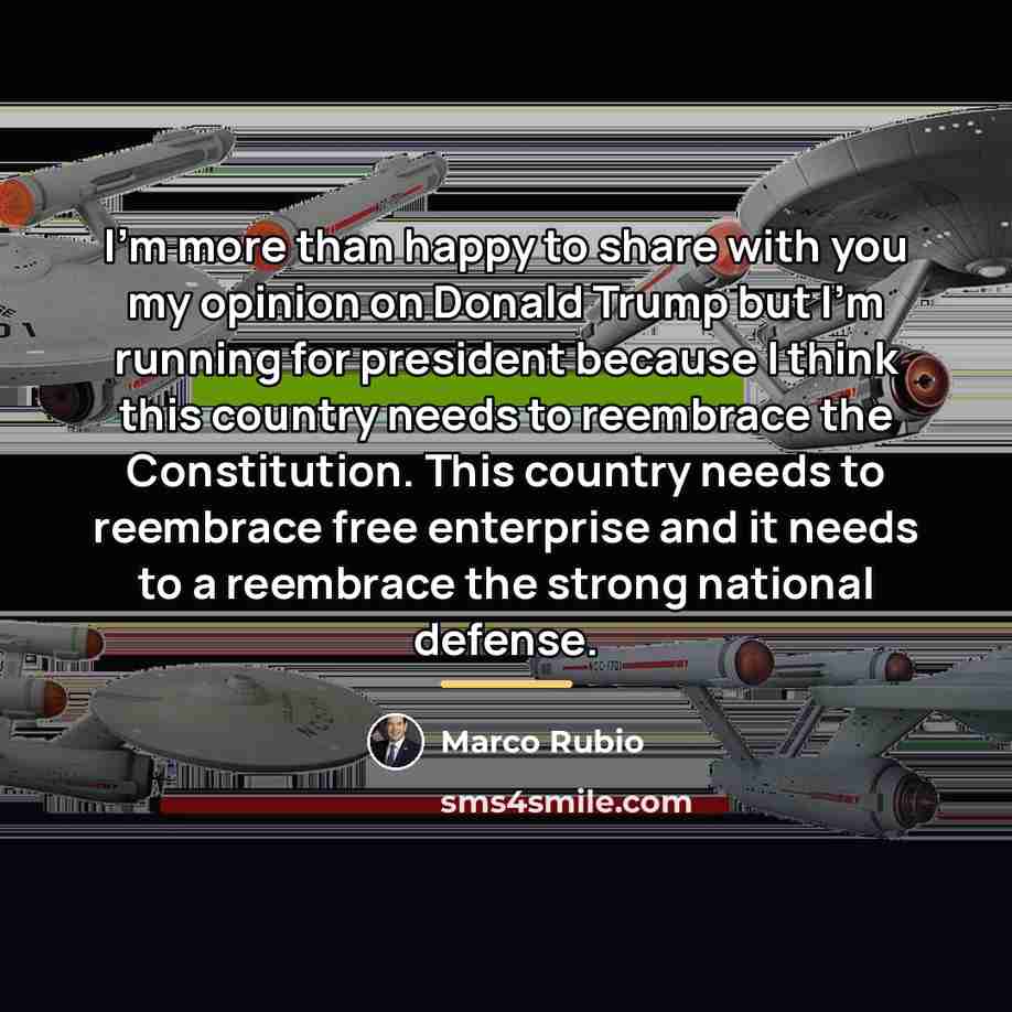 “I'm more than happy to share with you my opinion…” quote by Marco Rubio